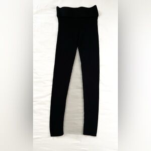Mossimo Supply Co. Black Ribbed Footless Tights